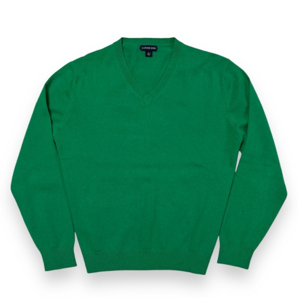 LAND’S END 100% Cashmere V Neck Sweater